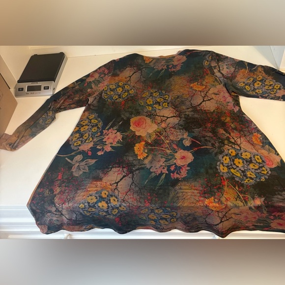 Johnny Was Traviata Lotus Swing Tunic Large EUC - Picture 6 of 12